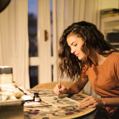 Bild Andrea Piacquadio intuitiv visionboard erstellen